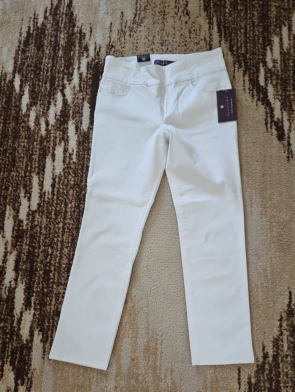 Gloria Vanderbilt White Ponte Pull-On Pants